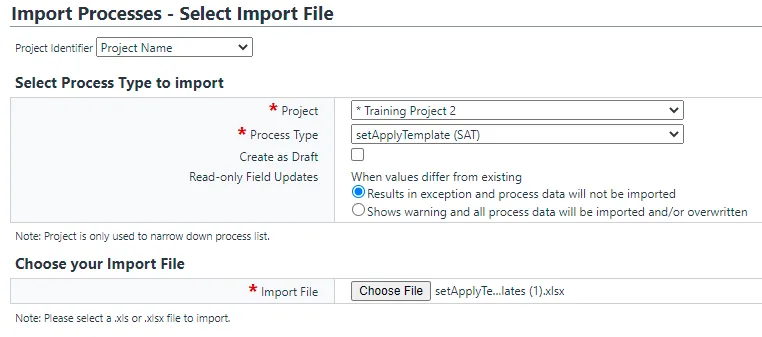 import processes